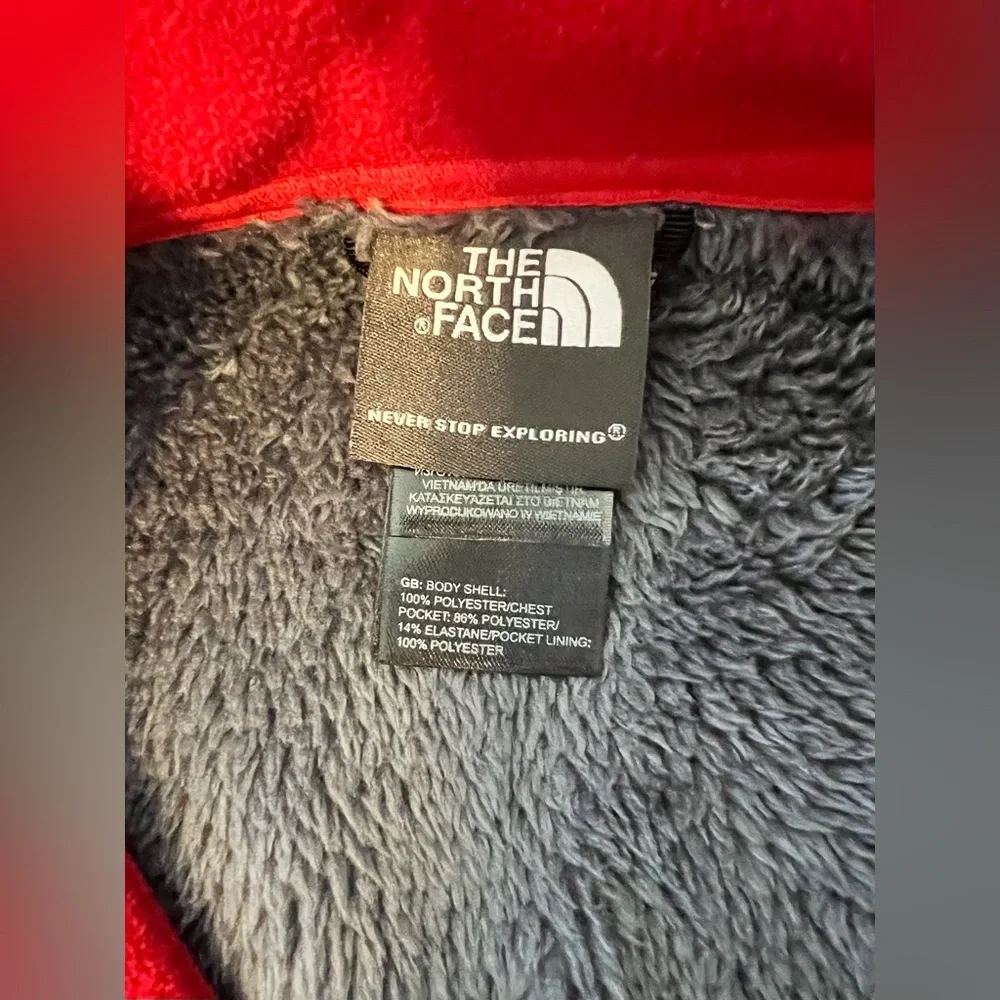 The North Face Men’s Red Fleece Full-Zip Jacket  Size XL